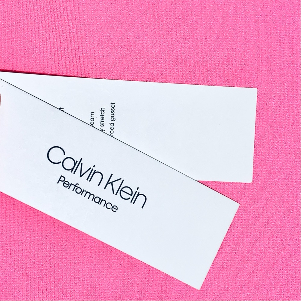 Calvin Klein | Hot Pink Ribbed Biker Short NEW - Picture 9 of 13